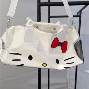 Hello Kitty White Travel Bag with Red Bow